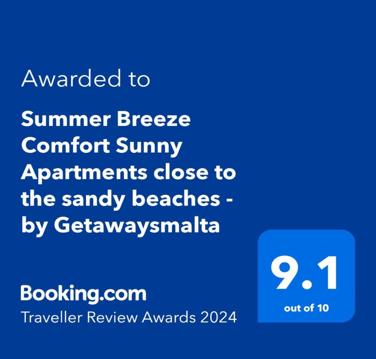 Summer Breeze Comfort Sunny Apartments Close To The Sandy Beaches - By Getawaysmalta メーリッハ エクステリア 写真